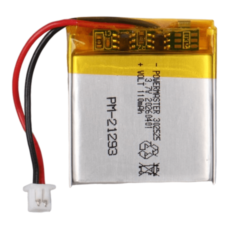 Powermaster 3.7 Volt 110 Mah Lityum Polimer Şarjlı Pil 3X25X25 mm Akıllı Saat Kulaklık Pili