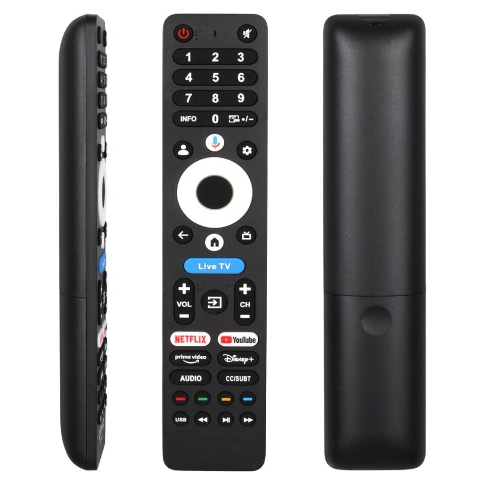 Weko Philips-Arçelik-Beko-Onvo Ses Komutlu Live TV-Netflix-Youtube-Prime Video-Disney Akıllı TV Kumanda