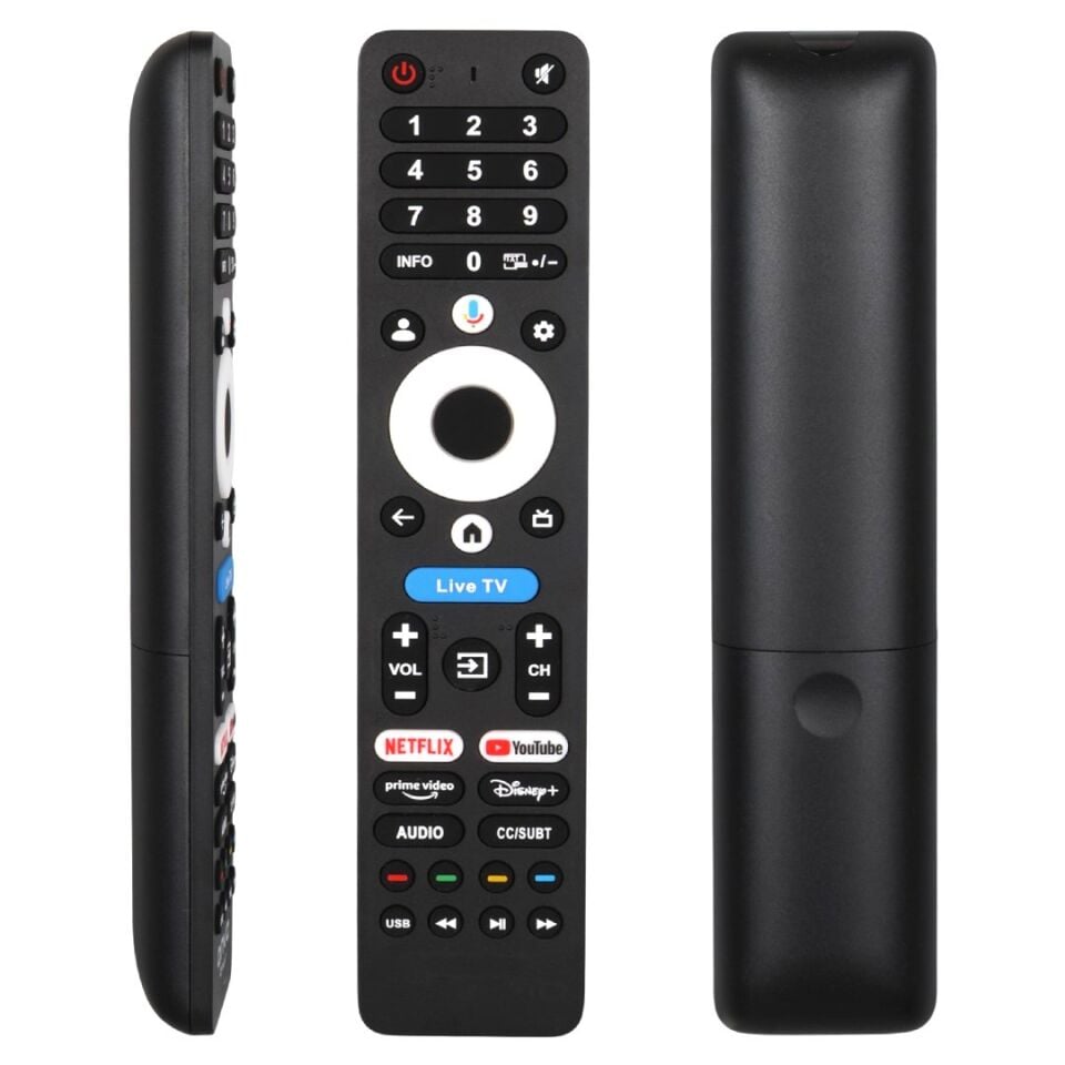 Weko Philips-Arçelik-Beko-Onvo Ses Komutlu Live TV-Netflix-Youtube-Prime Video-Disney Akıllı TV Kumanda