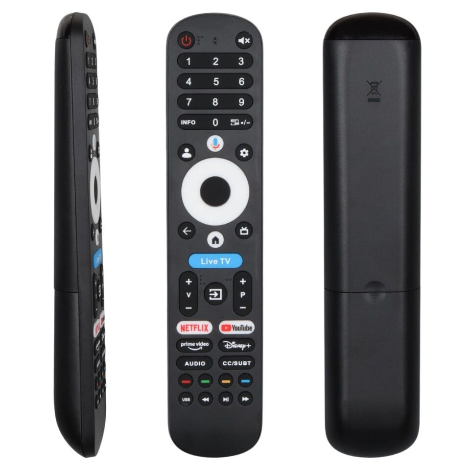 Weko Philips-Arçelik-Beko-Onvo Ses Komutlu Live TV-Netflix-Youtube-Prime Video-Disney Akıllı TV Kumanda