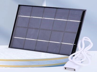 Powermaster PM-24920 USB Çıkışlı 5 Watt Solar Güneş Enerji Paneli Dişi Usb Çıkışlı