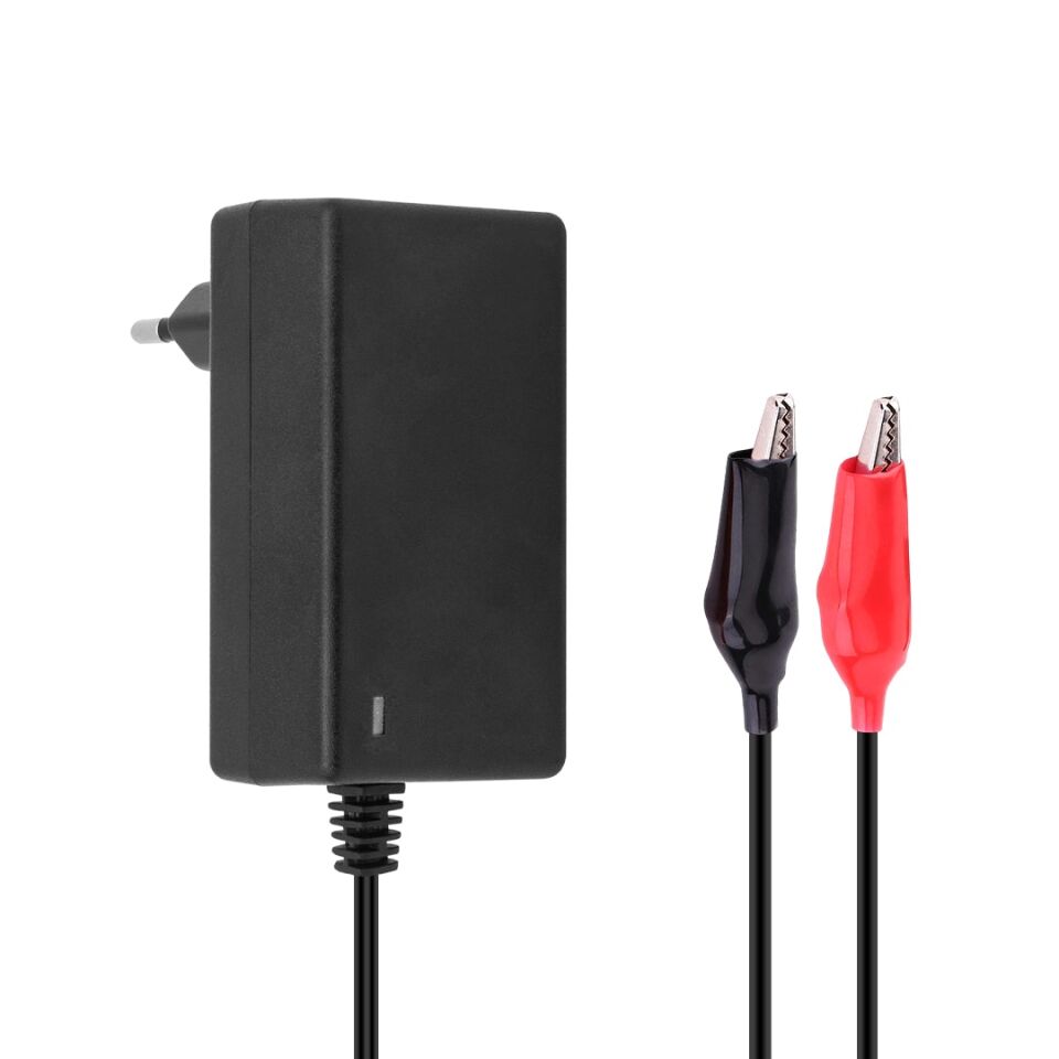 Weko 8.4 Volt 1 Amper Krokodil Uçlu Akü Şarj Adaptör Akü Şarj Cihazı
