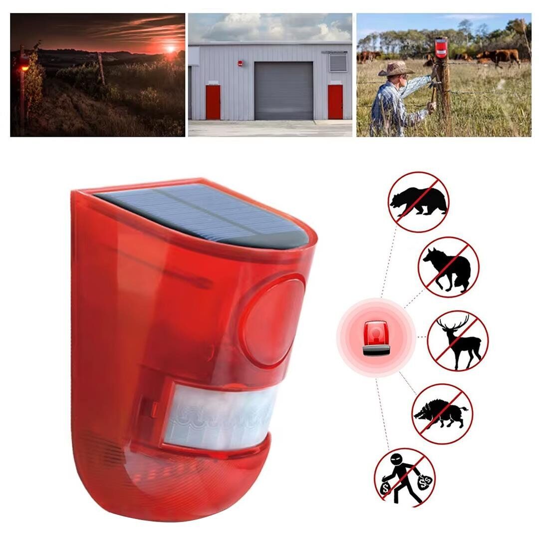 Ayt Powermaster PM-26943 Mikrofonlu Sesli Hayvan Kovucu Alarm Cihazı Solar Güneş Enerjili Panelli Vahşi Hayvan Kovacağı