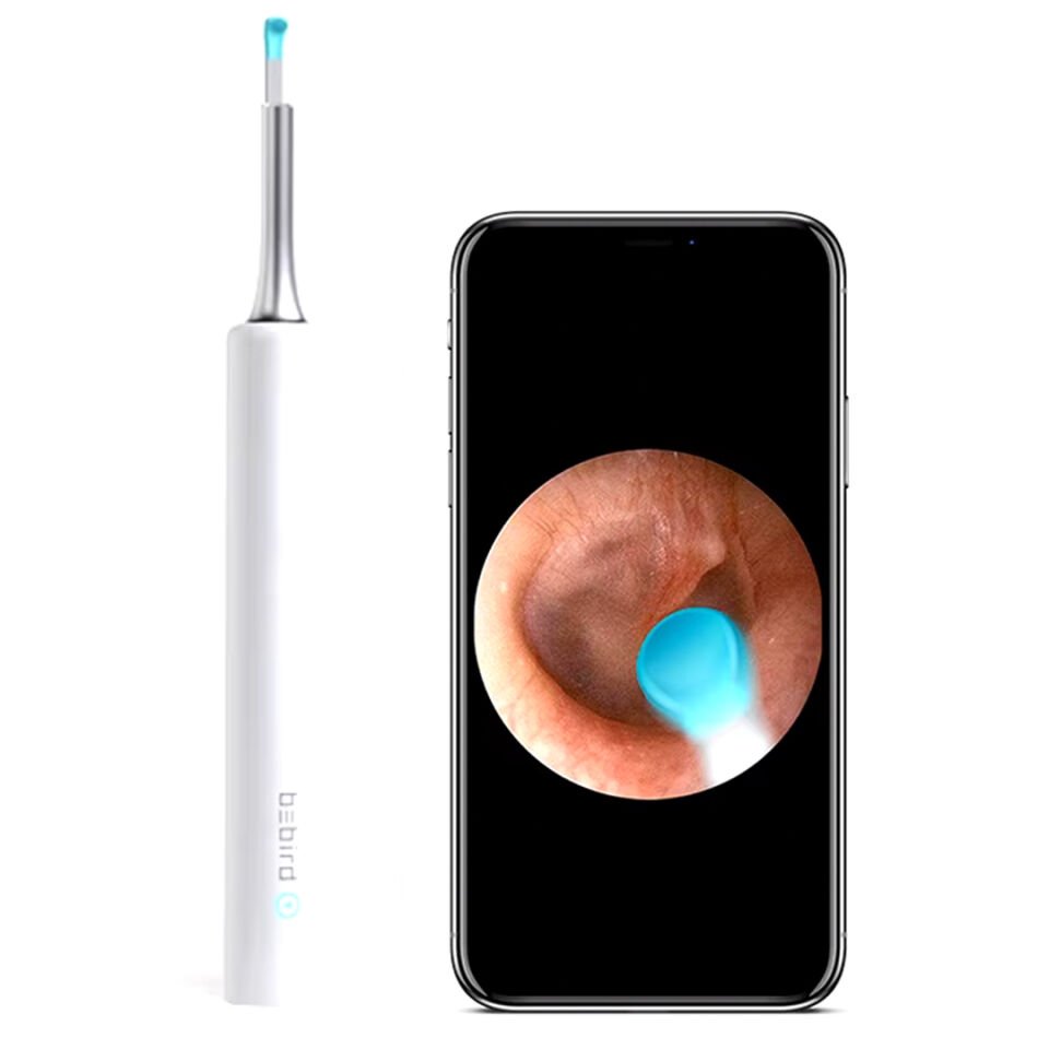 Ayt T5 5 MP Kamera 3.5mm Lens Şarjlı Wifi Görüntülü Kulak Temizleyici Beyaz Renk Endoskopik Kulak Temizleyici