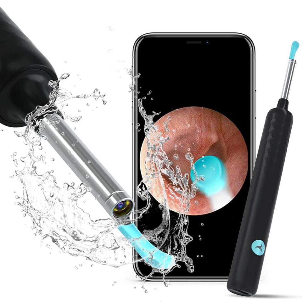 Ayt T5 5 MP Kamera 3.5mm Lens Şarjlı Wifi Görüntülü Kulak Temizleyici Beyaz Renk Endoskopik Kulak Temizleyici