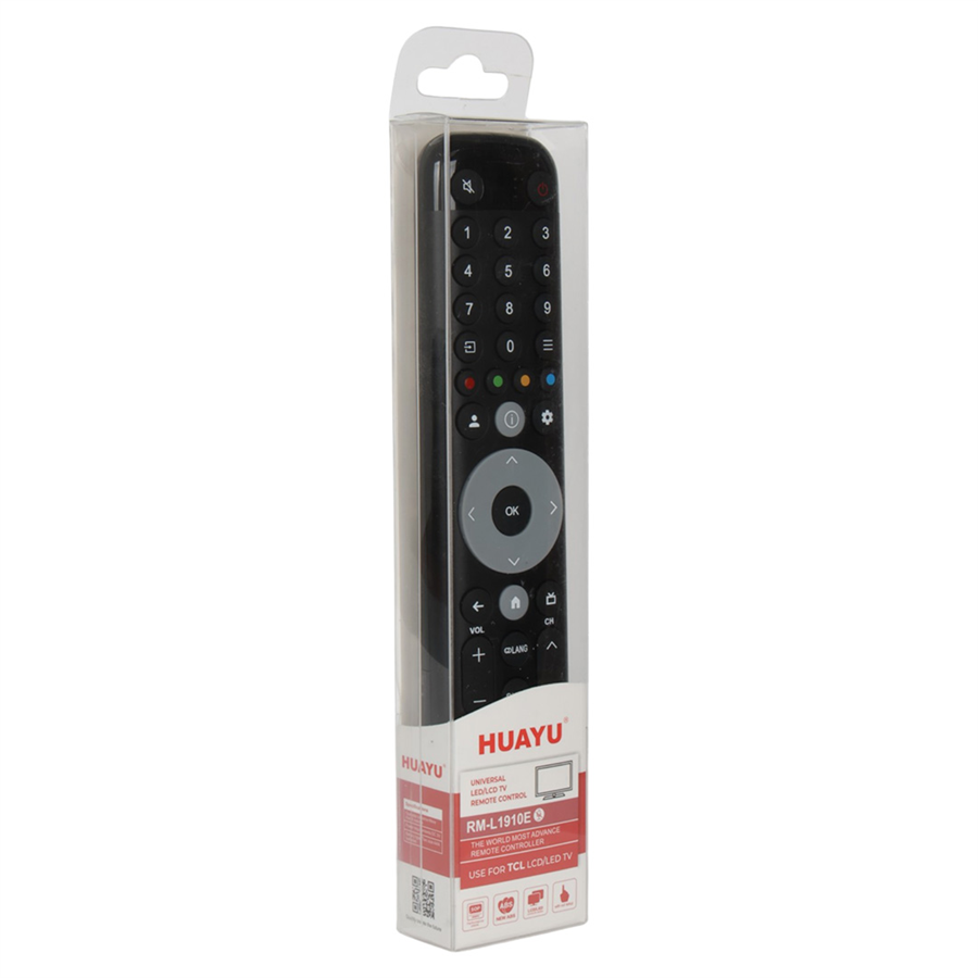 Huayu-L1910E TCL Netflix-Prime Video-Youtube-TCL Channel-TCL Home-Web Tuşlu Ses Komutsuz LCD TV Kumanda