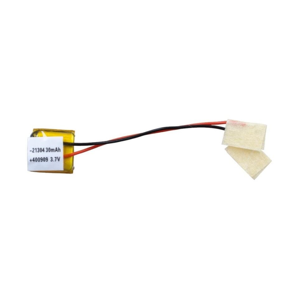 Powermaster 3.7 Volt 30 Mah Lityum Polimer Şarjlı Pil 4X9X9 mm Akıllı Saat Kulaklık Pili