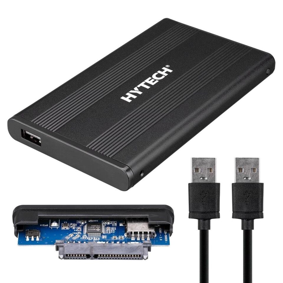 Hytech HY-HDC20 2.5 İnç USB 2.0 SATA Harici Hard Disk Kutusu Siyah