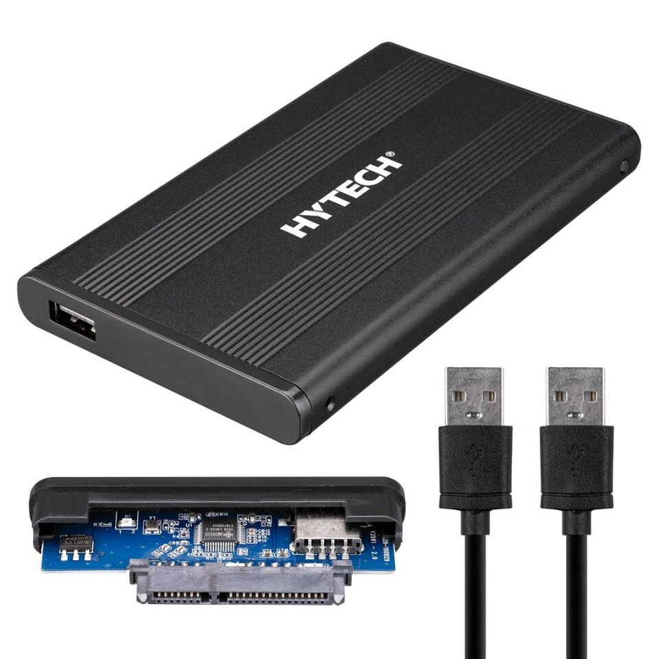 Hytech HY-HDC20 2.5 İnç USB 2.0 SATA Harici Hard Disk Kutusu Siyah