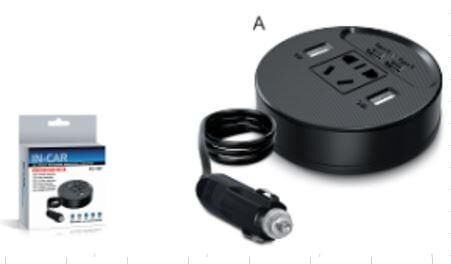 Ayt Olesson 1667 DC 12-24V 150W Oto Araç Power İnverter Çift Type-c Çift Usb 220V Üniversal Priz Girişli Çevirici