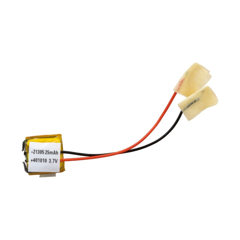 Powermaster 3.7 Volt 25 Mah Lityum Polimer Şarjlı Pil 4X10X10 mm Akıllı Saat Kulaklık Pili