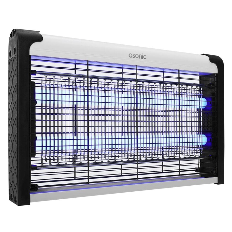 Asonic Siyah 6 Watt + 2000 Volt İki Ledli Sinek Öldürücü AS-A29 Mor Işık Sivri Sinek Cız