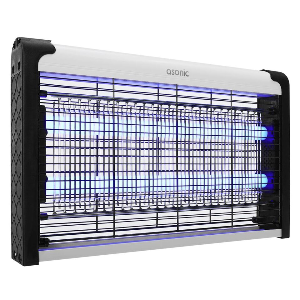 Asonic Siyah 6 Watt + 2000 Volt İki Ledli Sinek Öldürücü AS-A29 Mor Işık Sivri Sinek Cız