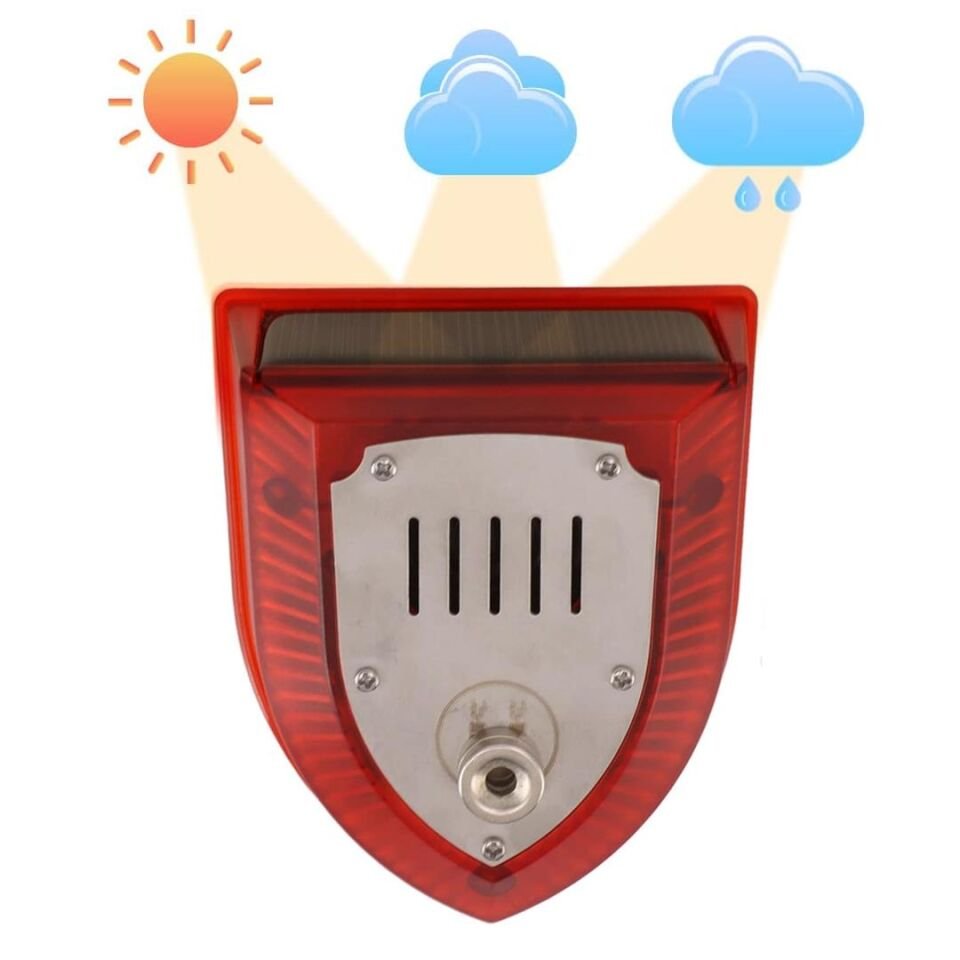 Ayt Powermaster PM-26954 Mikrofonlu Sesli Hayvan Kovucu Alarm Cihazı Solar Güneş Enerjili Panelli Vahşi Hayvan Kovacağı