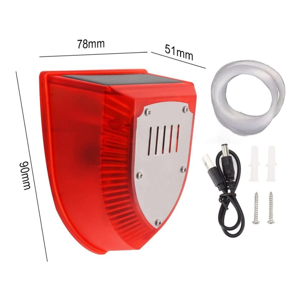 Ayt Powermaster PM-26954 Mikrofonlu Sesli Hayvan Kovucu Alarm Cihazı Solar Güneş Enerjili Panelli Vahşi Hayvan Kovacağı