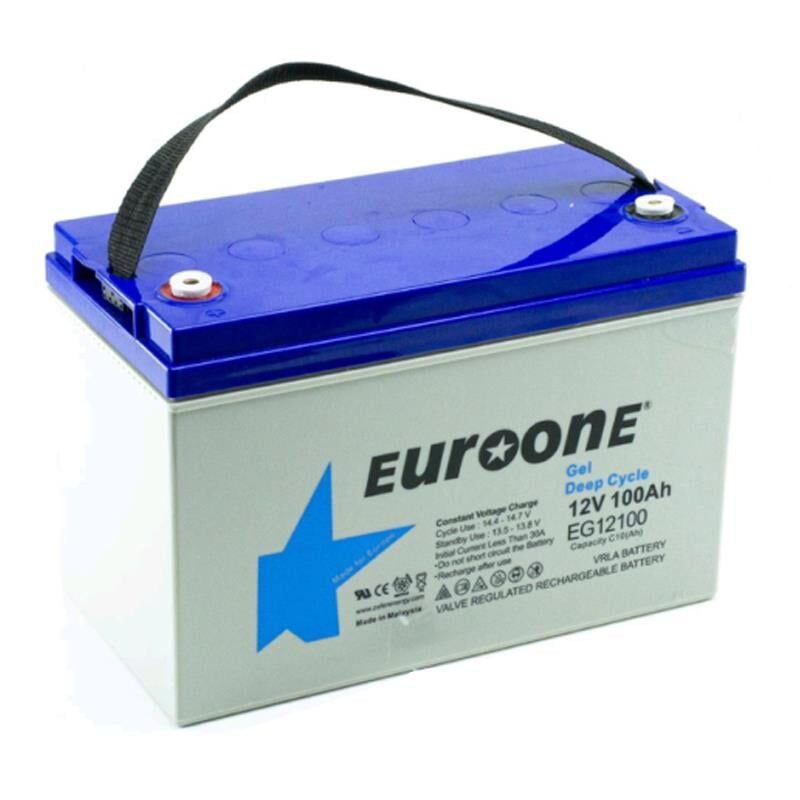 Ayt Euroone EG12100 12 Volt 100 Amper Deep Cycle Jel Akü Yeni Tarihli Taze Akü