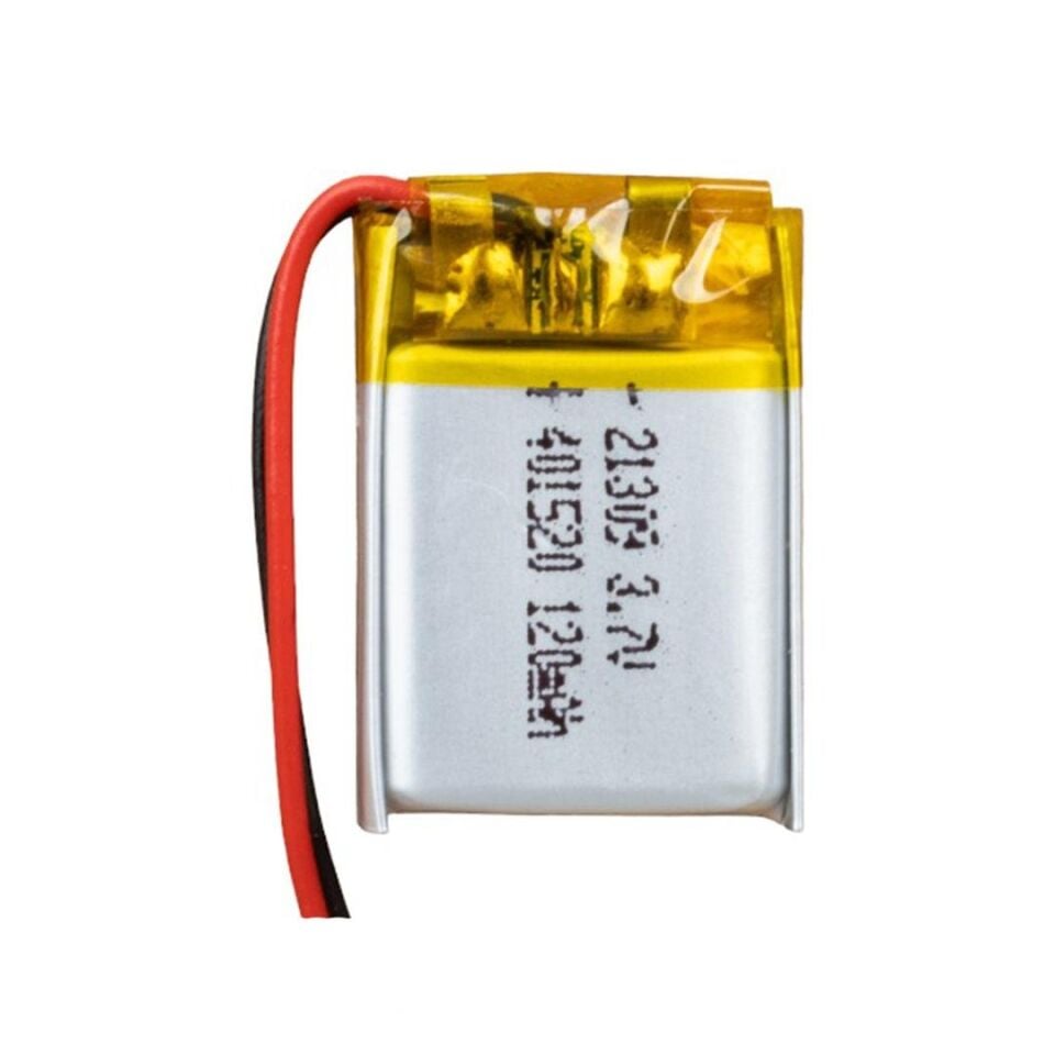 Powermaster 3.7 Volt 120 Mah Lityum Polimer Şarjlı Pil 4X15X20 mm Akıllı Saat Kulaklık Pili