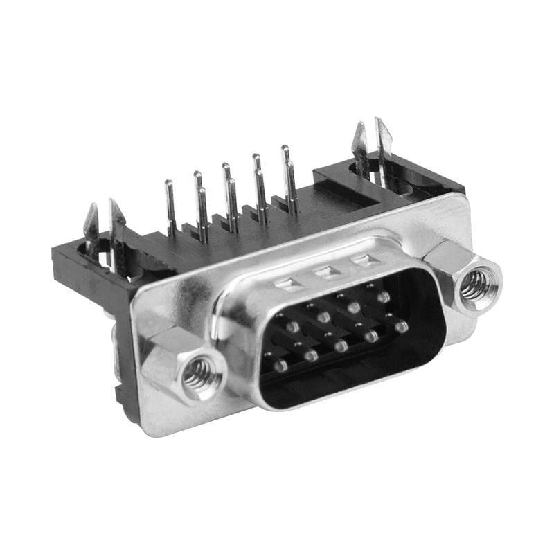 9 Pin Erkek D Sub 90 Derece Konnektör