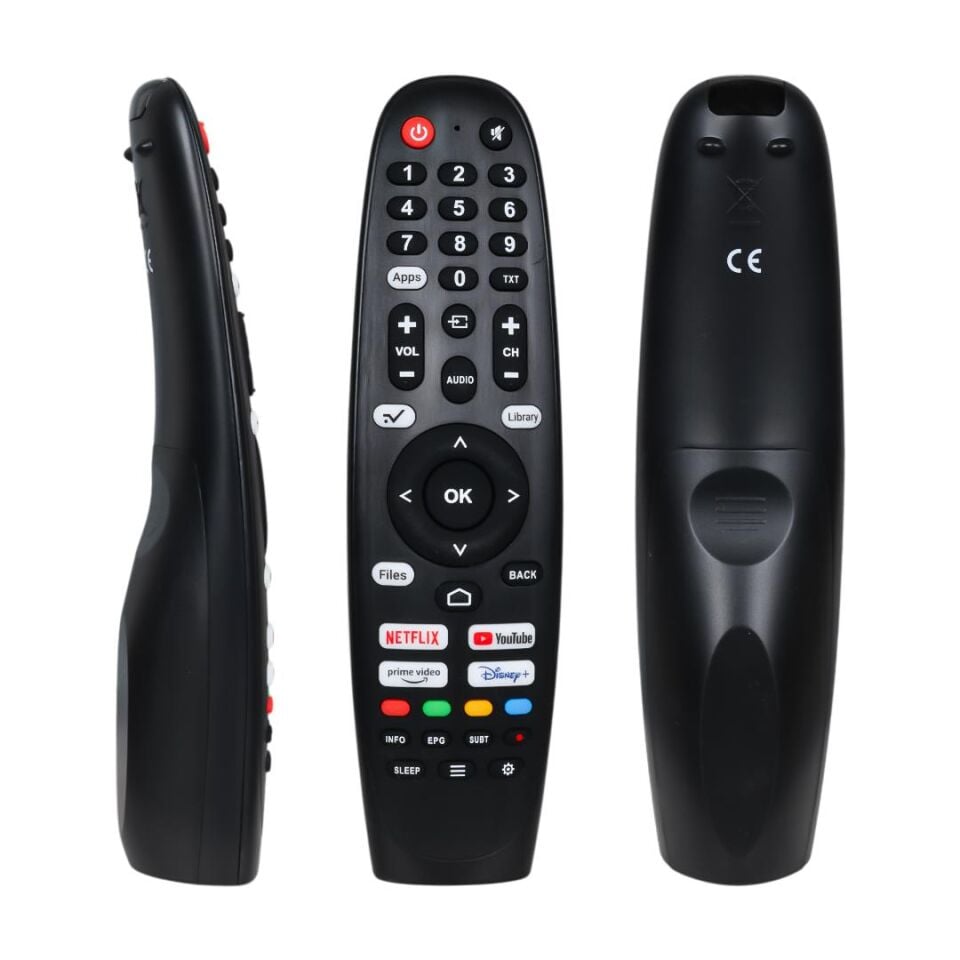 Strong - Fobem Ses Komutsuz Wholeos Netflix-Youtube-Prime Video-Disney Plus Tuşlu Lcd Led Tv Kumandası