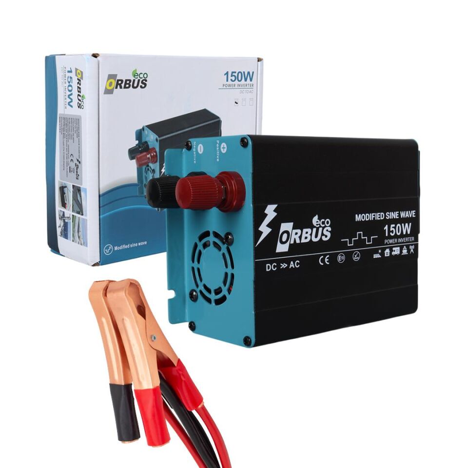 Orbus 150W 12 Volt Modifeld Sinus İnvertör CAR151 12 V İnverter