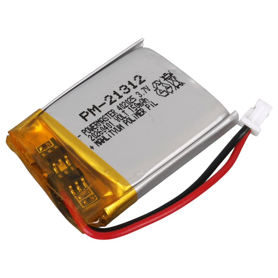 Powermaster 3.7 Volt 150 Mah Lityum Polimer Şarjlı Pil 4X20X25 mm Akıllı Saat Kulaklık Pili