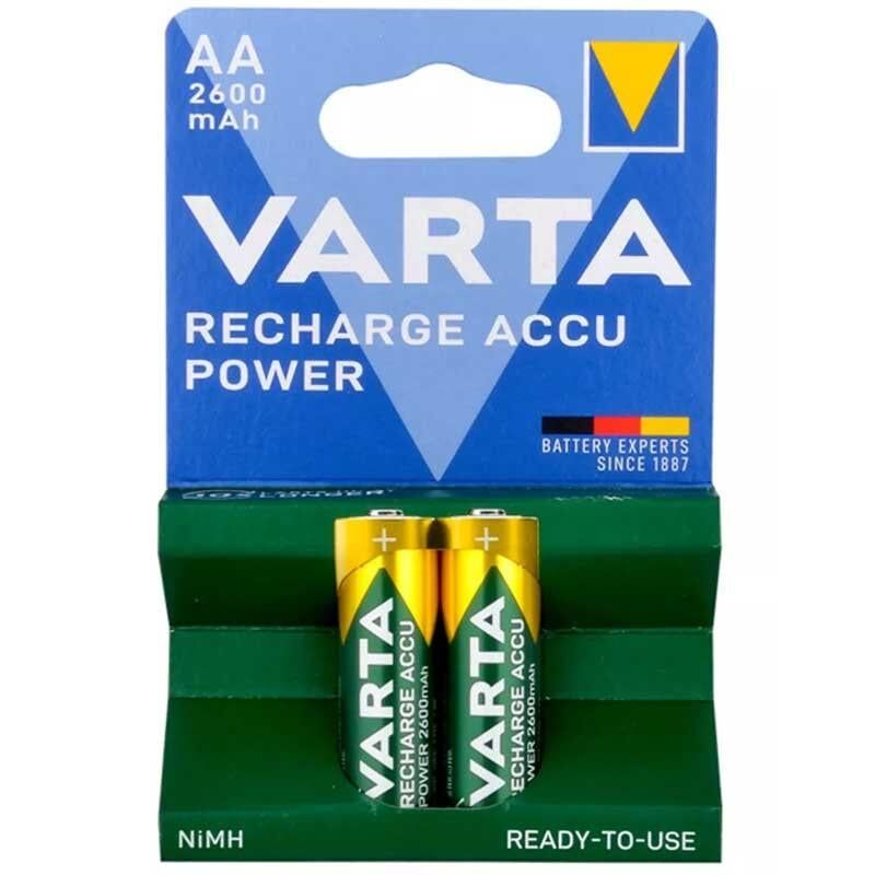 Varta NI-MH 1.2 Volt 2600 Mah R2U AA Şarjlı 2 li Kalem Pil Şarj Edilebilir Pil
