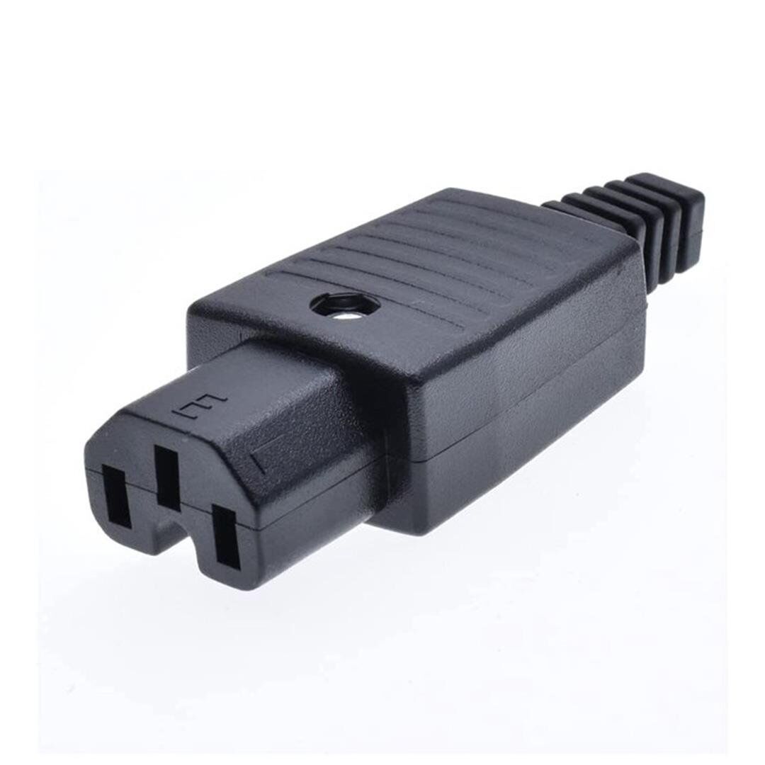 Ayt C15 Power Seyyar Erkek Fiş Pc Monitör Soket Tipli Power Güç Kablosu Ucu