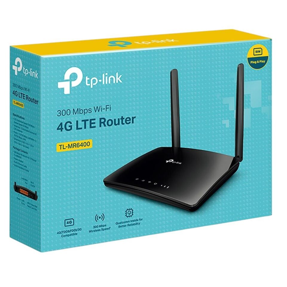 TP-Link TL-MR6400 300 Mbps 4G LTE Sim Kart Girişli Kablosuz N Router