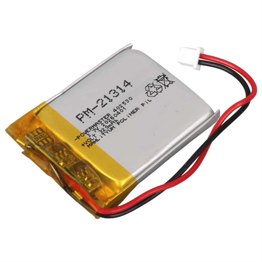 Powermaster 3.7 Volt 320 Mah Lityum Polimer Şarjlı Pil 4X25X40 mm Akıllı Saat Kulaklık Pili
