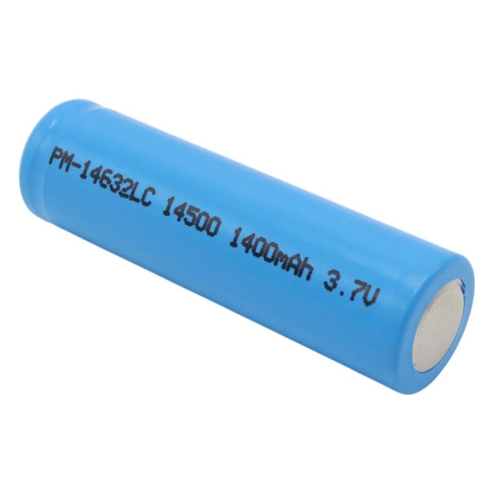 Ayt Powermaster PM-14632 LC 14500 3.7 Volt 1400mAh Şarj Edilebilir El Feneri Pili AA Pil İle Aynı Boyutta