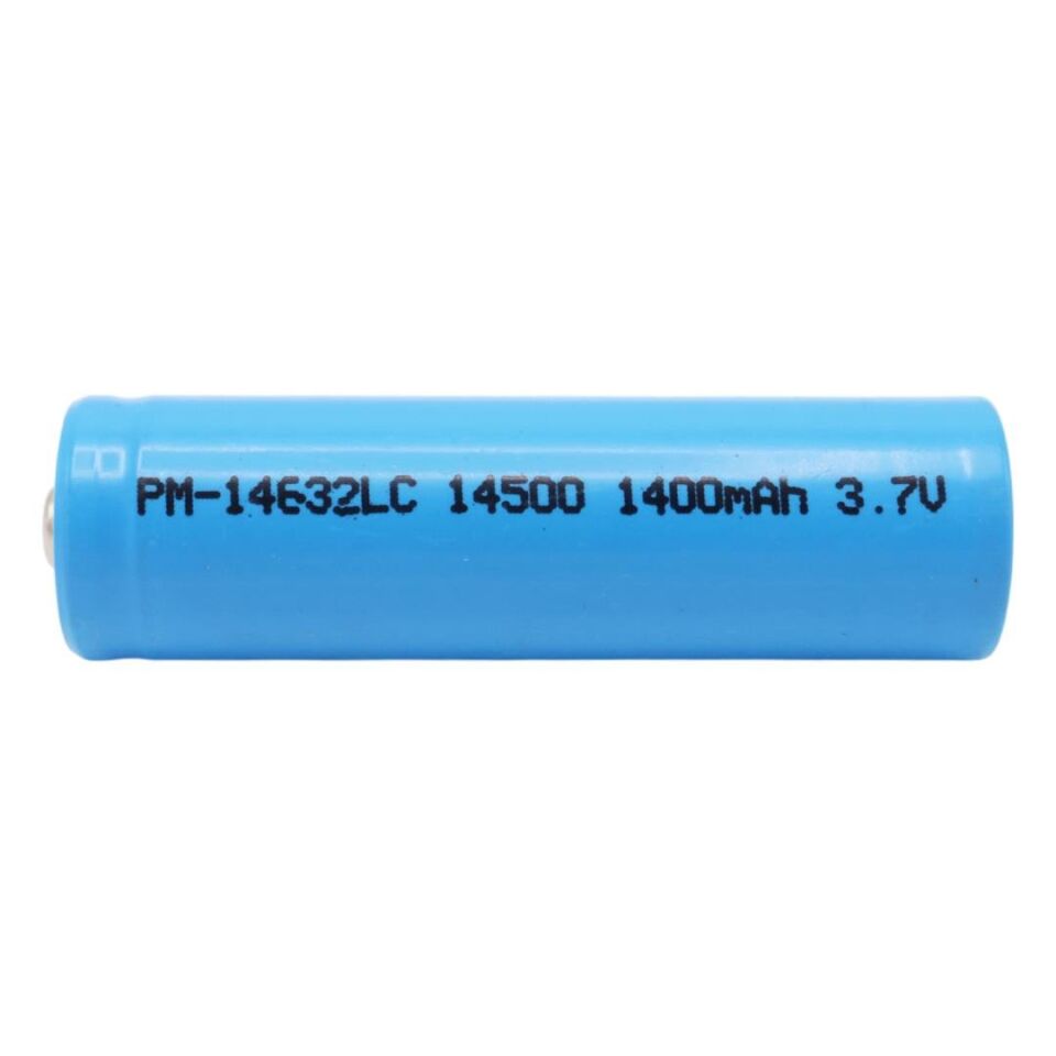Ayt Powermaster PM-14632 LC 14500 3.7 Volt 1400mAh Şarj Edilebilir El Feneri Pili AA Pil İle Aynı Boyutta