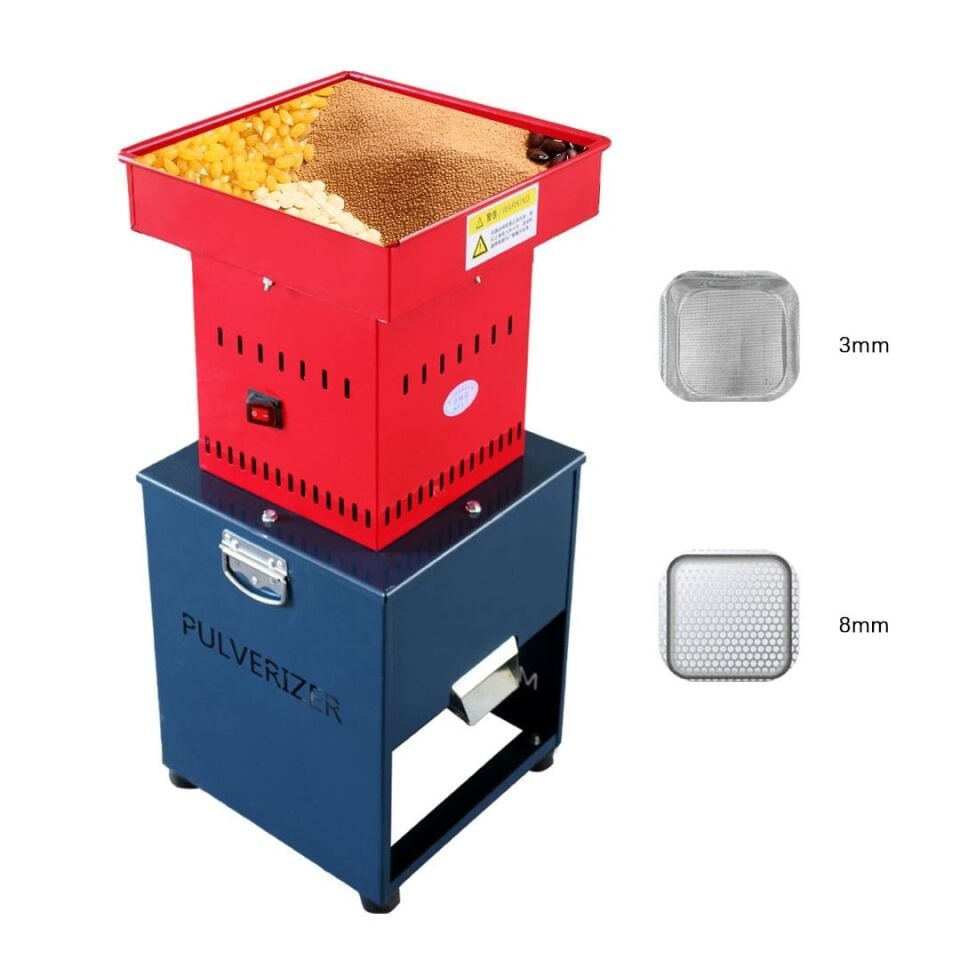 Sunup SN-29973 1000W Profesyonel Elektrikli Tahıl, Baharat, Un Ve Yem Öğütme Makinesi