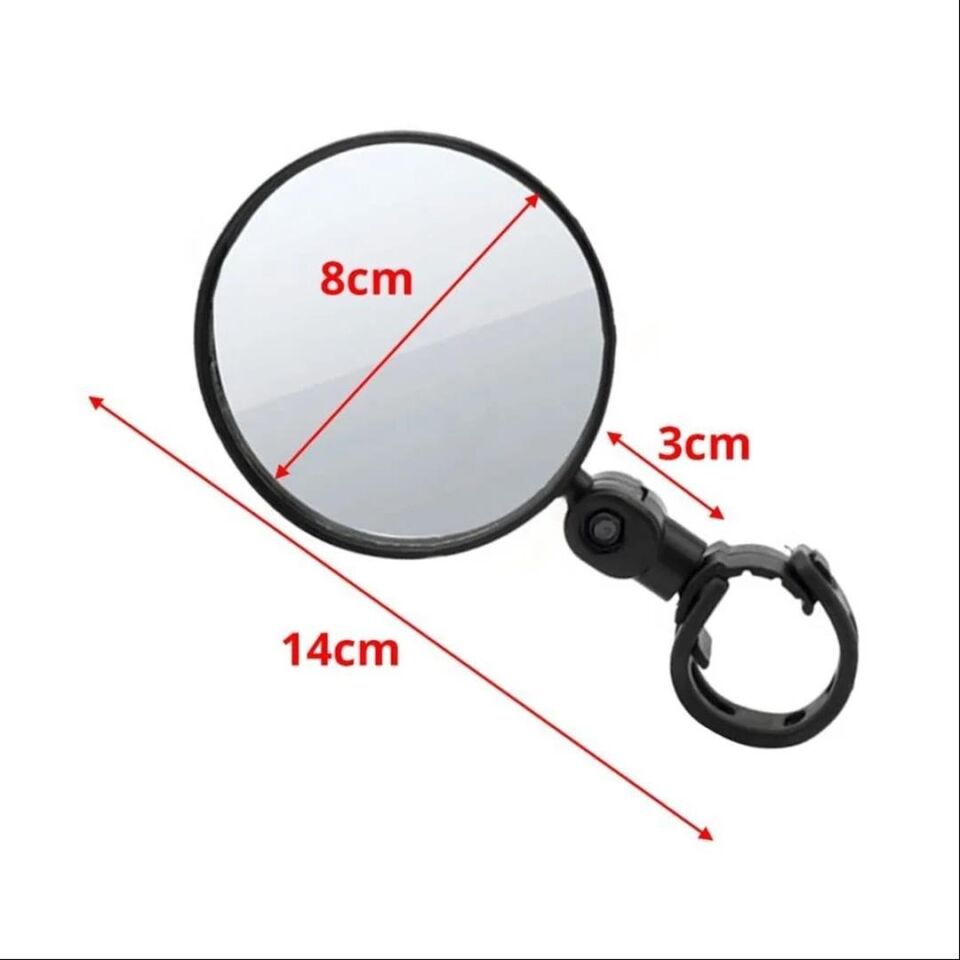 Ayt Sunup SN-27123 Elektrikli Scooter Bisiklet Dikiz Aynası 80 Mm Gidon Aynası Ayarlanabilir