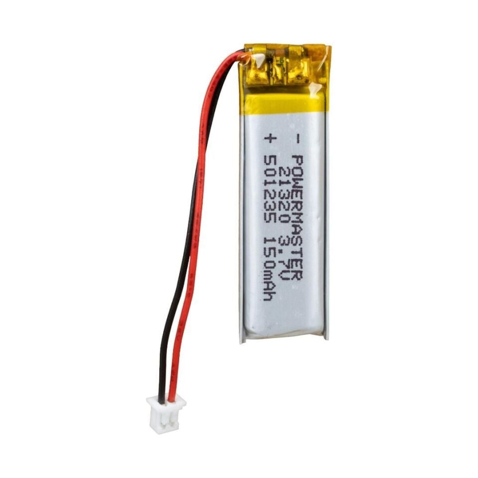 Powermaster 3.7 Volt 180 Mah Lityum Polimer Şarjlı Pil 5X12X35 mm Akıllı Saat Kulaklık Pili