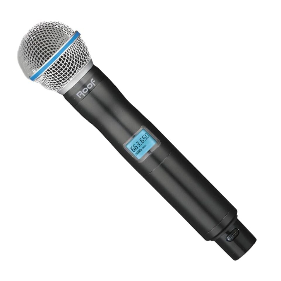 Roof R-10 UHF Profesyonel Kablosuz El Mikrofonu (640-690Mhz)