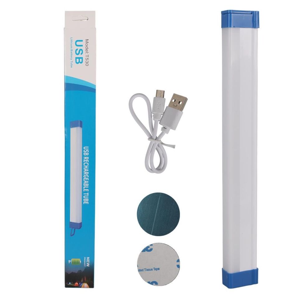 Powermaster T530 32Cm 40W Çubuk Portatif LED Işıldak Şarjlı Tüp Lamba 1200Mah