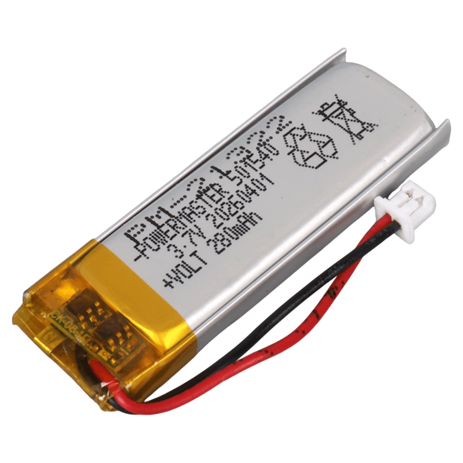 Powermaster 3.7 Volt 280 Mah Lityum Polimer Şarjlı Pil 5X15X40 mm Akıllı Saat Kulaklık Pili