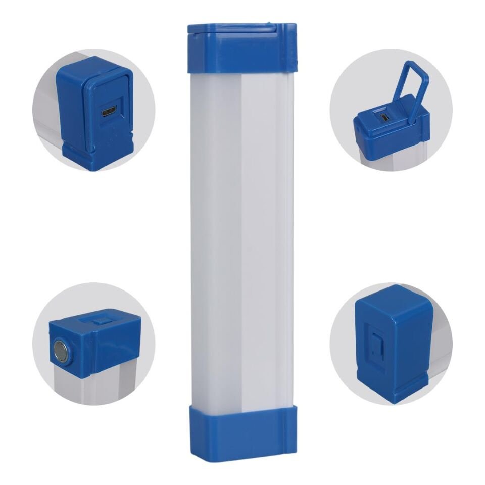 Powermaster T515 17Cm 20W Çubuk Portatif LED Işıldak Şarjlı Tüp Lamba 800Mah