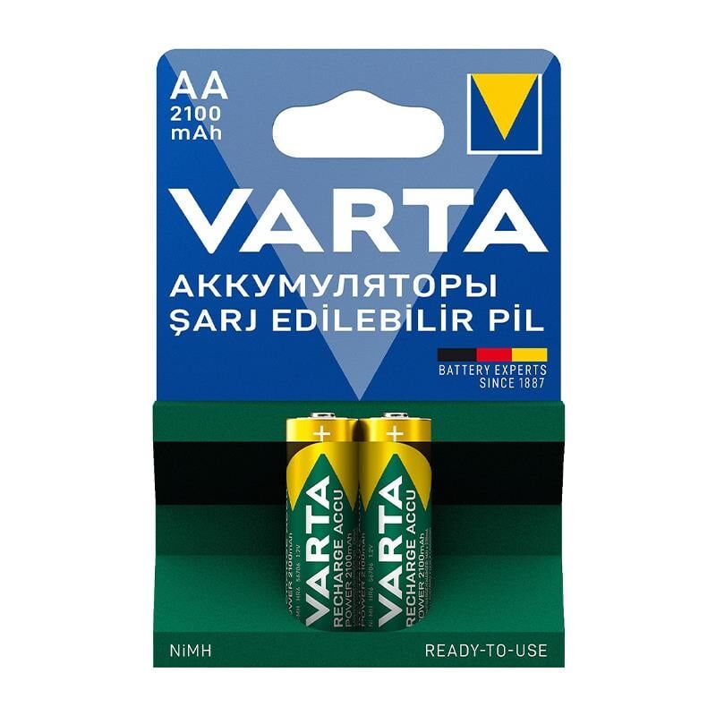 Varta 56706 1.2V 2100 Mah Şarjlı AA Kalem Pil (2'Li Paket)