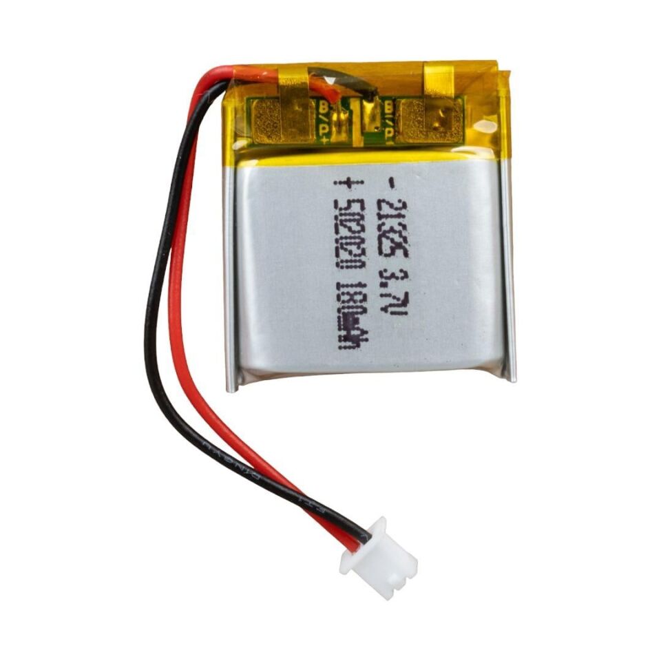 Powermaster 3.7 Volt 180 Mah Lityum Polimer Şarjlı Pil 5X20X20 mm Akıllı Saat Kulaklık Pili