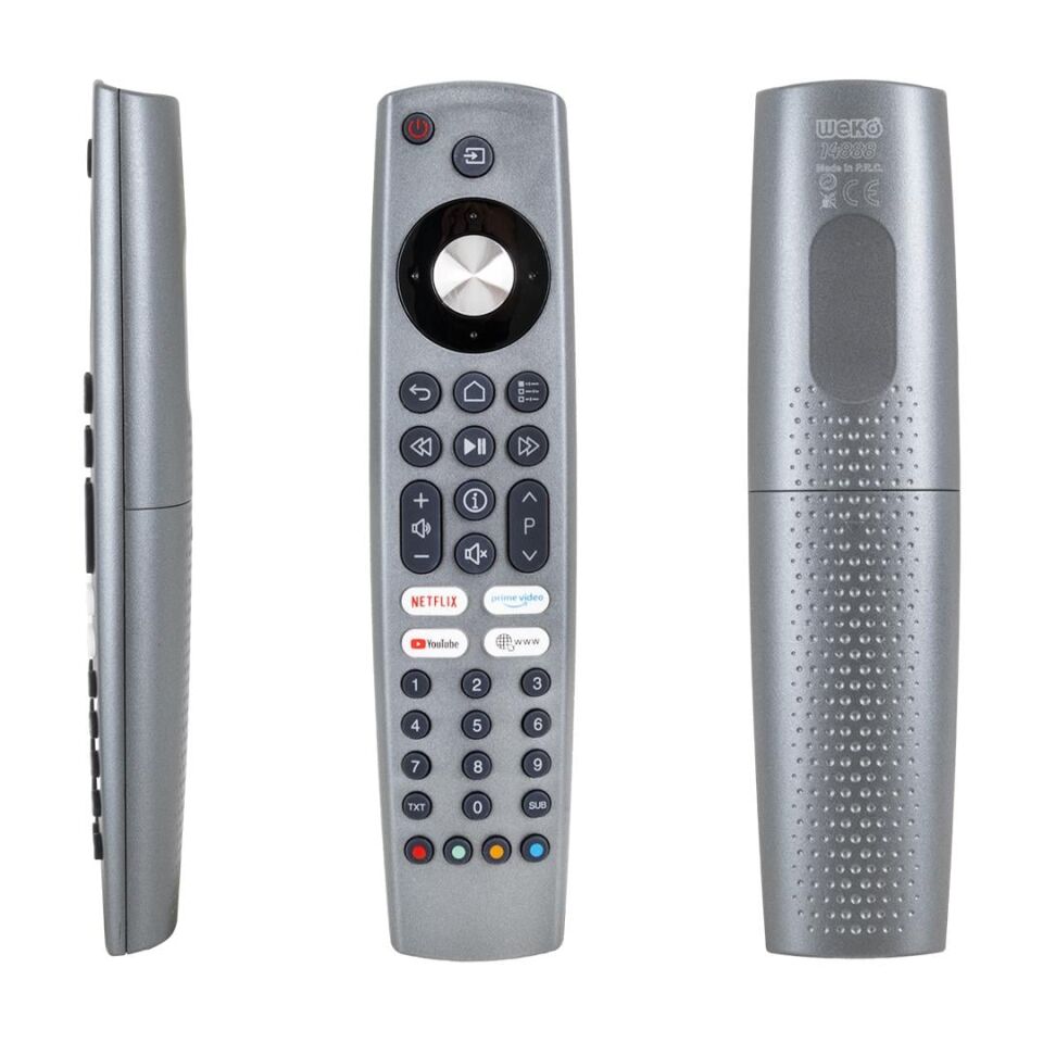 Arçelik A55 E 795B - Beko B55 A 860 - Grundig AN1187R Netflix-Youtube-Prime Google Play Tuşlu Lcd Tv Kumandası