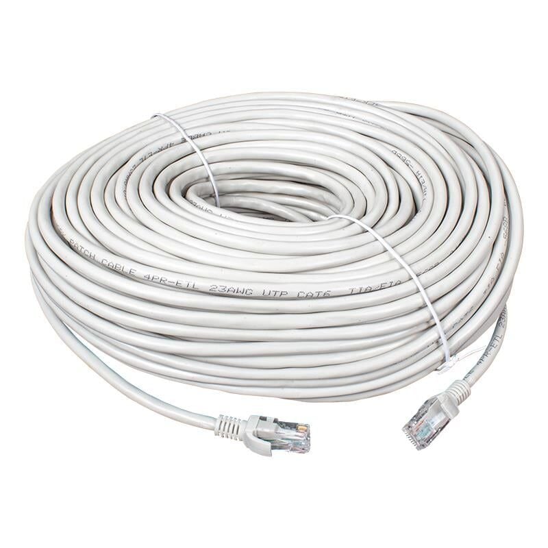 Powermaster Cat6 40 Metre Ethernet Kablo Soket Jack Uçları Takılı Hazır İnternet Kablosu