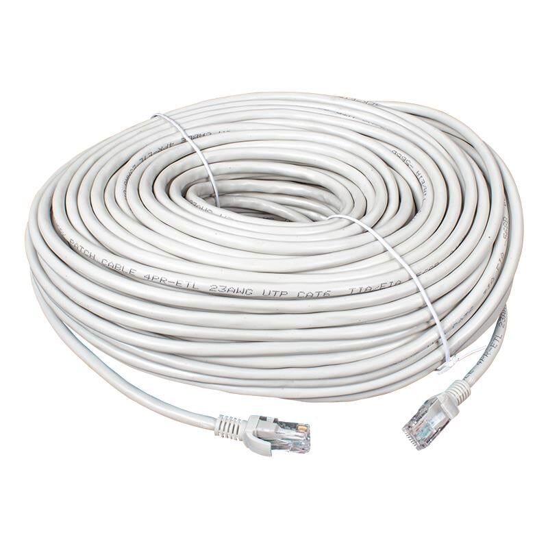 Powermaster Cat6 40 Metre Ethernet Kablo Soket Jack Uçları Takılı Hazır İnternet Kablosu