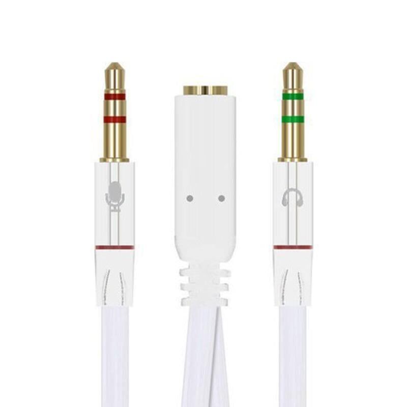 Ayt Powermaster PM-1444 Kulaklık Mikrofon Çevirici Ayırıcı Kablo 20 Cm Stereo Mikrofon Kulaklık Ayırıcı