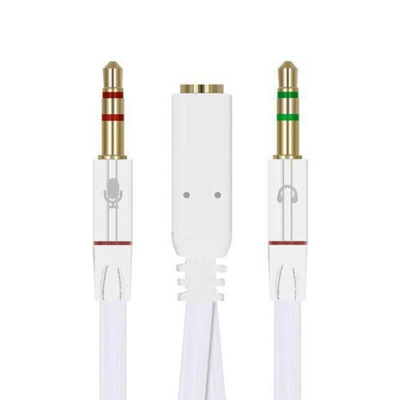 Ayt Powermaster PM-1444 Kulaklık Mikrofon Çevirici Ayırıcı Kablo 20 Cm Stereo Mikrofon Kulaklık Ayırıcı