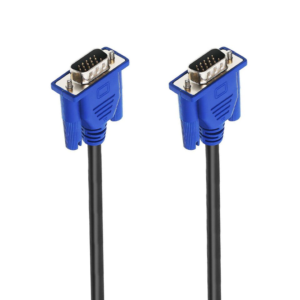 Hytech Vga Görüntü Kablosu 30 Metre 2 Ucu Vga Bilgisayar Monitör Arası Görüntü Kablosu