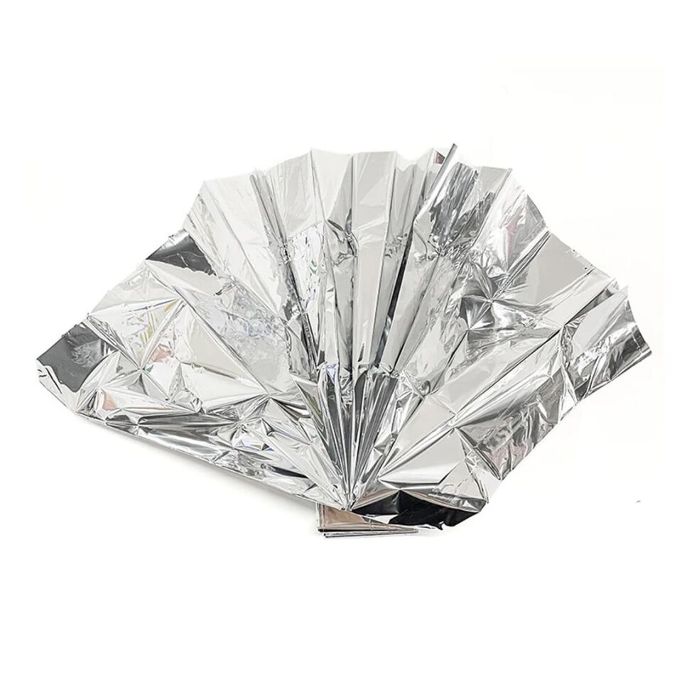 Sunup SN-14528 130X210cm Gümüş Acil Durum Termal İlkyardım Battaniyesi Isı Yansıtıcı Rüzgar Su Geçirmez