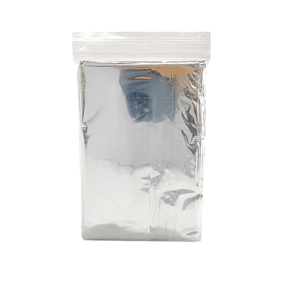 Sunup SN-14528 130X210cm Gümüş Acil Durum Termal İlkyardım Battaniyesi Isı Yansıtıcı Rüzgar Su Geçirmez