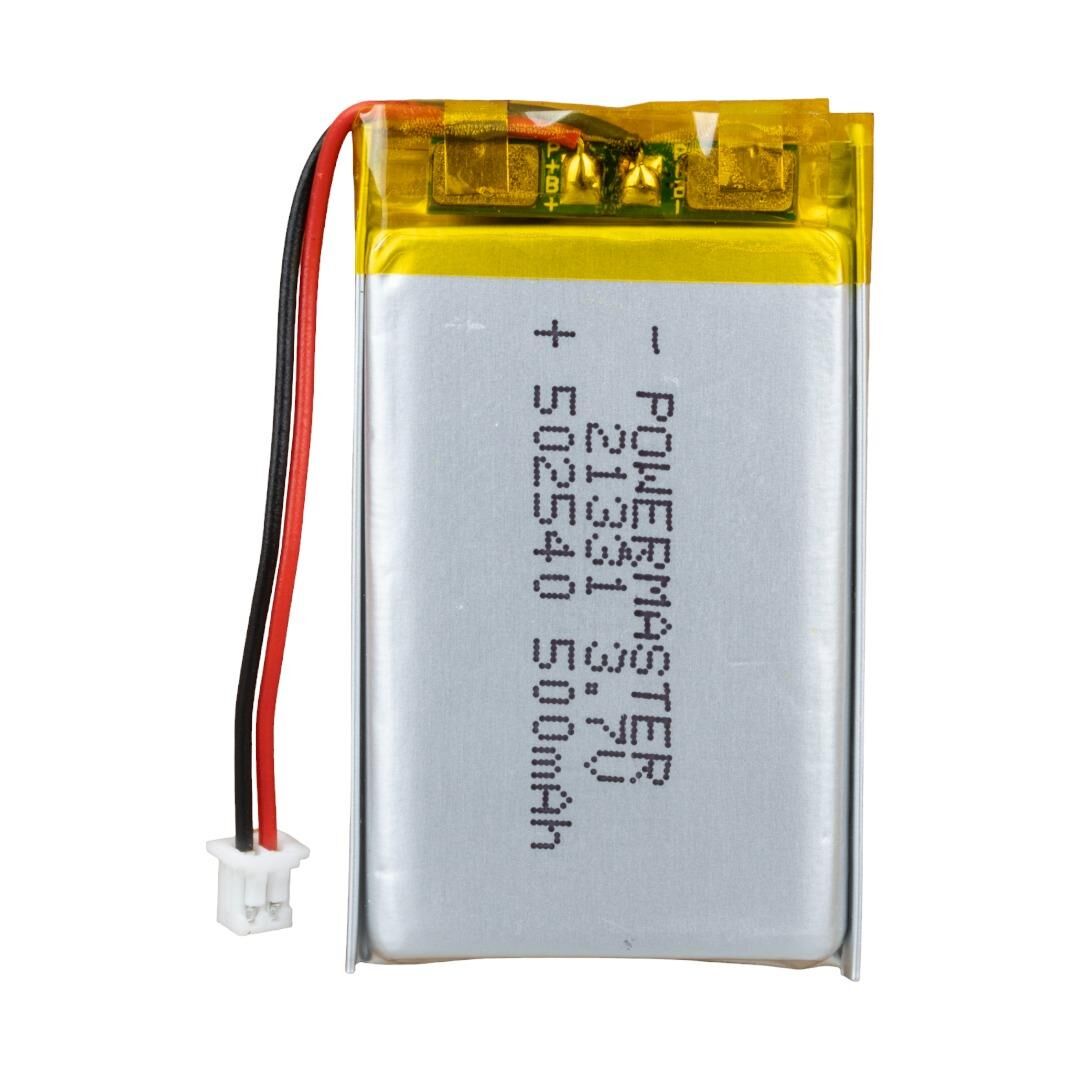 Powermaster 3.7 Volt 500 Mah Lityum Polimer Şarjlı Pil 5X25X40 mm Akıllı Saat Kulaklık Pili