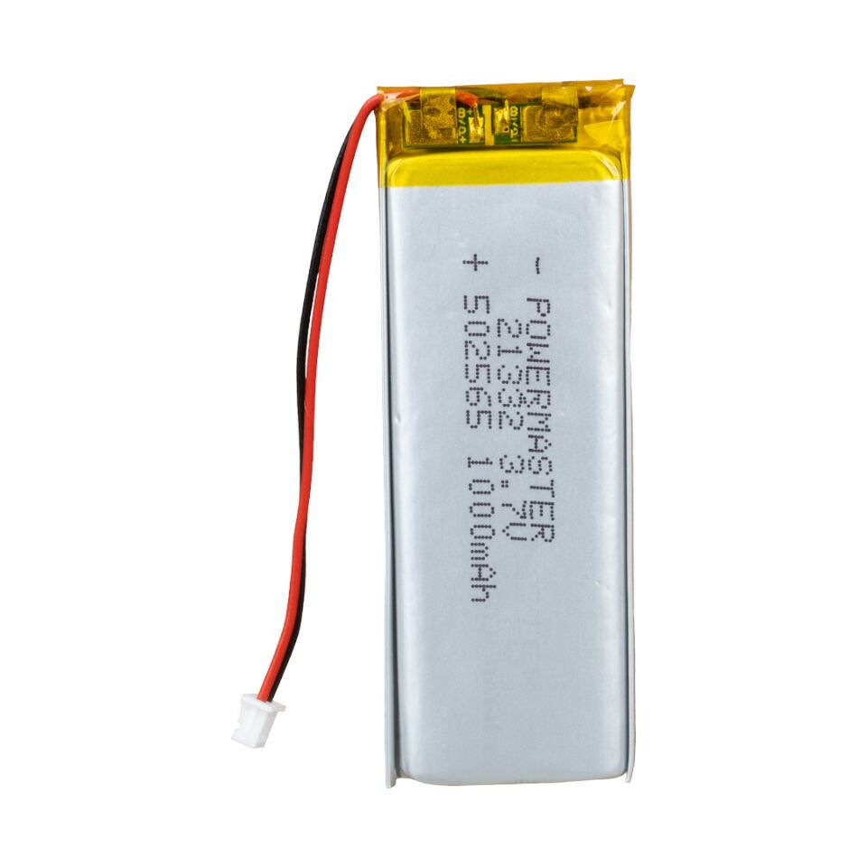 Powermaster 3.7 Volt 1000 Mah Lityum Polimer Şarjlı Pil 5X25X65 mm Akıllı Saat Kulaklık Pili
